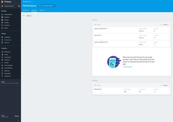 firebase console