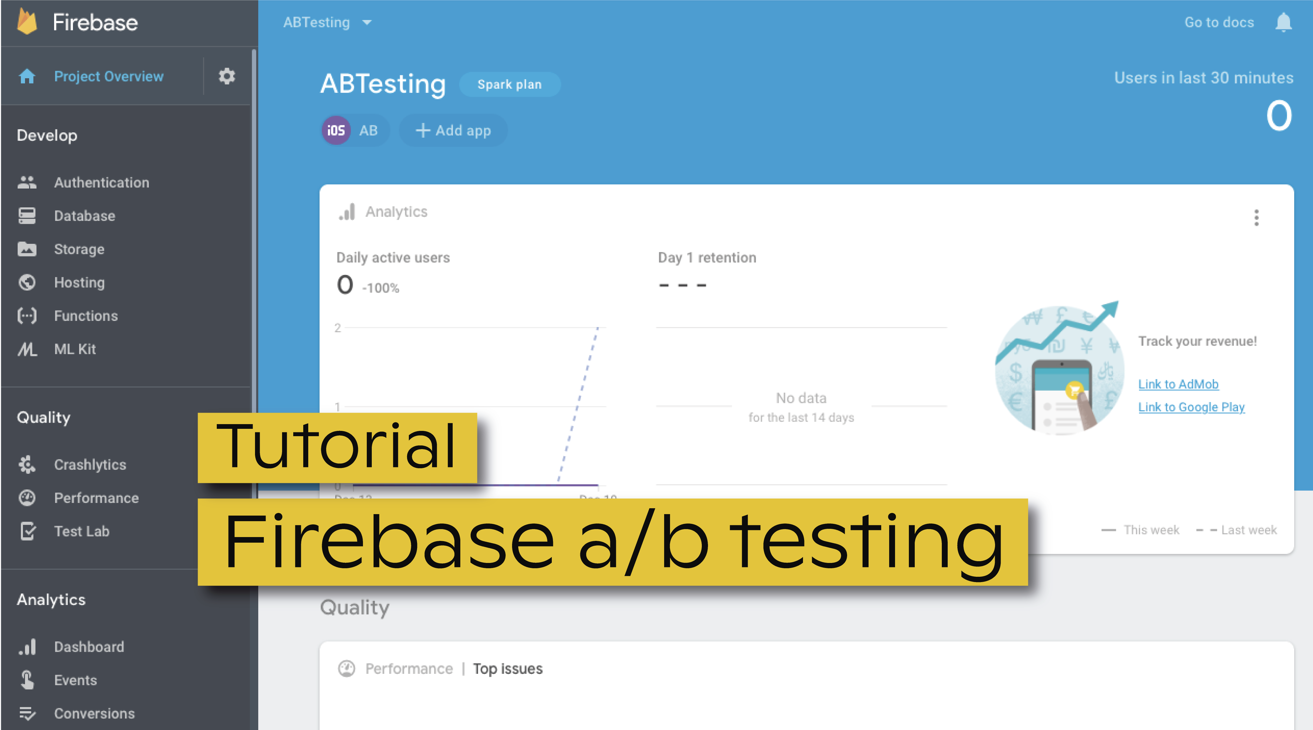 How to integrate Firebase ab testing tool