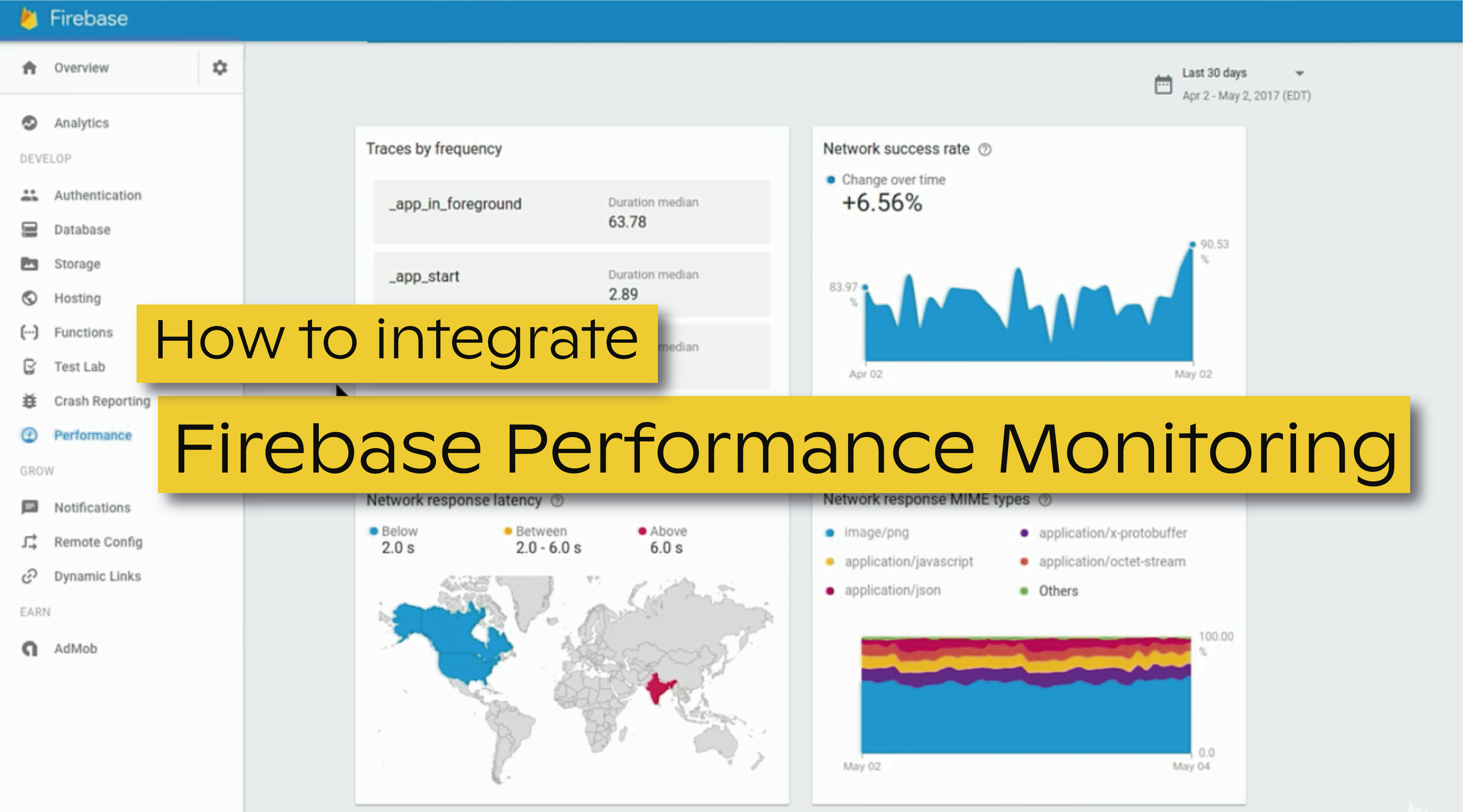 How to integrate Firebase Performance Monitoring